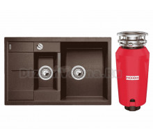 Комплект Мойка Blanco Metra 6 S Compact кофе + Измельчитель Franke 134.0715.095
