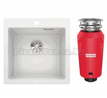 Комплект Мойка Blanco Pleon 5 белая + Измельчитель Franke 134.0715.096