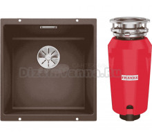 Комплект Мойка Blanco Subline 400-U кофе + Измельчитель Franke 134.0715.095