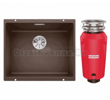Комплект Мойка Blanco Subline 500-U кофе + Измельчитель Franke 134.0715.095
