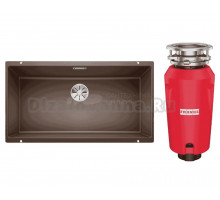 Комплект Мойка Blanco Subline 800-U кофе + Измельчитель Franke 134.0715.095