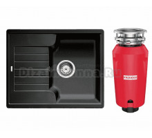 Комплект Мойка Blanco Zia 40 S антрацит + Измельчитель Franke 134.0715.096
