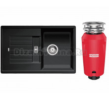 Комплект Мойка Blanco Zia 45S 514732 антрацит + Измельчитель Franke 134.0715.094