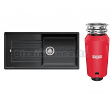 Комплект Мойка Blanco Zia XL 6S 517568 антрацит + Измельчитель Franke 134.0715.094
