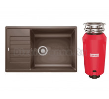 Комплект Мойка Blanco Zia XL 6S Compact 523282 кофе + Измельчитель Franke 134.0715.098
