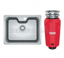 Комплект Мойка Franke Bell BCX 110-55 TL нержавеющая сталь + Измельчитель 134.0715.095
