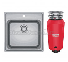 Комплект Мойка Franke Bell BCX 210-51 TL нержавеющая сталь + Измельчитель 134.0715.094