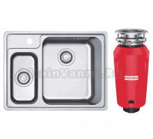 Комплект Мойка Franke Bell BCX 260 TL нержавеющая сталь + Измельчитель 134.0715.098