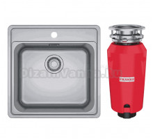 Комплект Мойка Franke Bell ВСX 610-51 TL нержавеющая сталь + Измельчитель 134.0715.094
