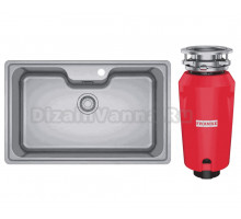 Комплект Мойка Franke Bell ВСX 610-81 TL нержавеющая сталь + Измельчитель 134.0715.096