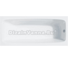 Акриловая ванна Corpa Nera Vasari 160x70 см, пристенная, белая, с каркасом