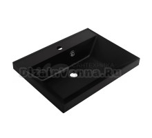 Мебельная раковина BelBagno BB600/450-LV-ART-AST-NERO черная матовая