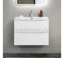 Тумба с раковиной BelBagno Marino-cer-mini 70 подвесная, bianco lucido