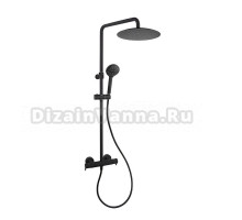 Душевая стойка Ramonsoler Blautherm 945412RP300NM черная, с термостатом