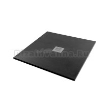 Поддон для душа Starohome Solid 78983542 100х100 см, черный матовый