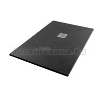 Поддон для душа Starohome Solid 74503464 120х100 см, черный матовый