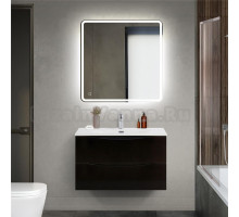 Мебель для ванной комнаты BelBagno Marino-cer-mini 80 подвесная, nero lucido