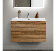 Тумба с раковиной BelBagno Marino-cer-mini 80 подвесная, rovere rustico