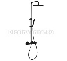 Душевая стойка Ramonsoler Tzar 345402RM250NM черная, с термостатом