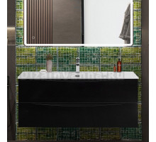 Тумба с раковиной BelBagno Marino-cer-n 120 подвесная, nero lucido