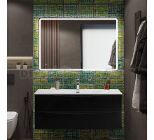 Мебель для ванной комнаты BelBagno Marino-cer-n 120 подвесна, nero lucido