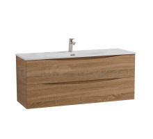 Тумба с раковиной BelBagno Marino-cer-n 120 подвесная, rovere bianco