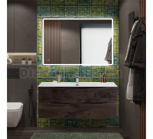 Мебель для ванной комнаты BelBagno Marino-cer-n 120 подвесна, rovere nature grigio