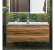Тумба с раковиной BelBagno Marino-cer-n 120 подвесная, rovere rustico