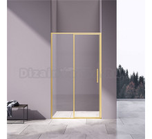 Душевая дверь Vincea Slim 8mm VDP-4SL120CLG, брашированное золото, стекло прозрачное