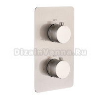 Термостатический смеситель встраиваемый Boheme Cell 134-2-NB С ВНУТРЕННЕЙ ЧАСТЬЮ, никель