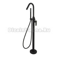 Напольный смеситель для ванны с душем Ramonsoler Alexia 368503DNM С ВНУТРЕННЕЙ ЧАСТЬЮ, черный