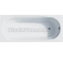 Акриловая ванна Corpa Nera Milano 160x70 см, пристенная, белая, на ножках, с экранами