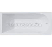 Акриловая ванна Corpa Nera Francesca 170x75 см, пристенная, белая, на ножках, с экранами