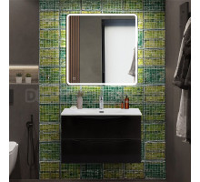 Мебель для ванной комнаты BelBagno Marino-cer-n 80 подвесная, nero lucido