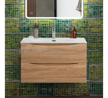 Тумба с раковиной BelBagno Marino-cer-n 80 подвесная, rovere bianco