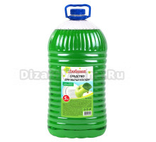 Средство для мытья посуды ЛЮБАША DISHWASH яблоко, 5 л