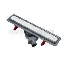 Душевой трап (лоток) Point Деметра PN50555GLW 55 см, стекло белое