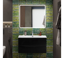 Мебель для ванной комнаты BelBagno Marino-cer-n 90 подвесная, nero lucido