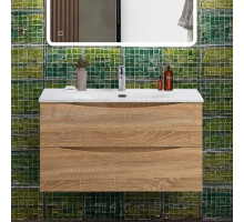 Тумба с раковиной BelBagno Marino-cer-n 90 подвесная, rovere bianco