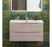 Тумба с раковиной BelBagno Marino-cer-n 90 подвесная, rovere grigio