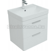 Тумба с раковиной Aquanet Arlen 60 подвесная, 2 ящика