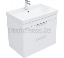 Тумба с раковиной Aquanet Arlen 70 подвесная, 2 ящика