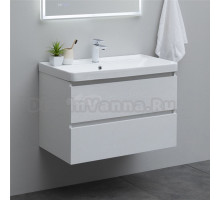Тумба с раковиной Aquanet Sofa 80 подвесная