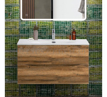 Тумба под раковину без столешницы BelBagno Marino-cer-n 90 подвесная, rovere rustico