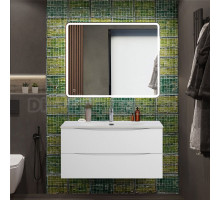 Мебель для ванной комнаты BelBagno Marino-cer-n 100 подвесная, bianco opaco