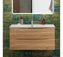 Тумба с раковиной BelBagno Marino-cer-n 100 подвесная, rovere bianco