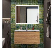 Мебель для ванной комнаты BelBagno Marino-cer-n 100 подвесная, rovere bianco