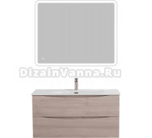 Мебель для ванной комнаты BelBagno Marino-cer-n 100 подвесная, rovere grigio