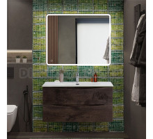 Мебель для ванной комнаты BelBagno Marino-cer-n 100 подвесная, rovere nature grigio