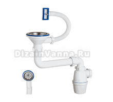 Сифон для мойки Orio К-4007 с универсальным переливом